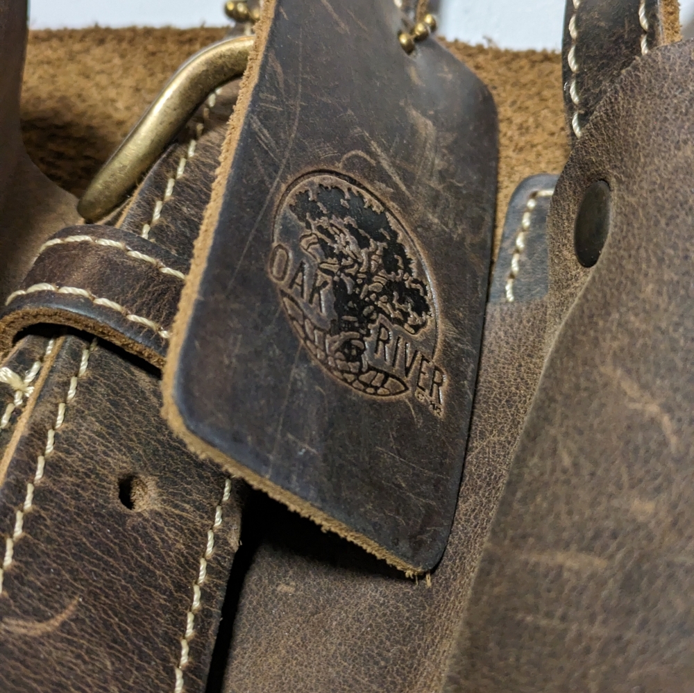 Oak River Leather Mini Market Tote - Picture 7 of 16